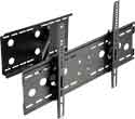 Lorenzo Porsche Triple Cantilever Arm Full Motion Carbon Black Easy Installation Ultra Low Profile Flat Panel LCD TV Wall Mount Bracket with Touch & Tilt System up to 60"