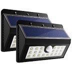2 X 20 LED Solar Lights Motion Sensor Security Light Wireless Weatherproof Lamp