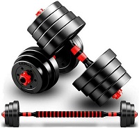 Add a review for: 2 in 1 30kg Dumbbells and Barbells Set with Gloves 