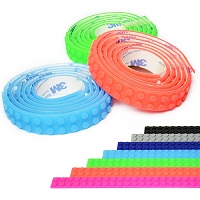 Add a review for: 1m Lego Compatible 3M Tape Strip Block Toy Bendable Flexible Corners UK STOCK