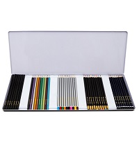 Add a review for: Artist's Coloured Pencils Pack of 45 With Presentation Metal Tin