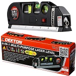 Add a review for: Dekton 6 in 1 Laser Level Bubble Spirit Level Tape Measure Metric Tape Ruler
