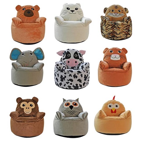 Kids Animal Design Armchair Beanbag Indoor Bedroom Pillow Cushion Chair Seat NEW