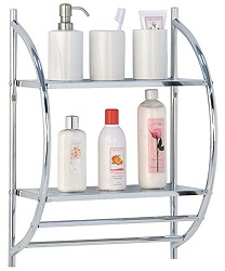Add a review for: Vivo  2 Tier Wall Mounted Towel Rack/Rail Chrome Bathroom Shelf Storage Holder Integrated 