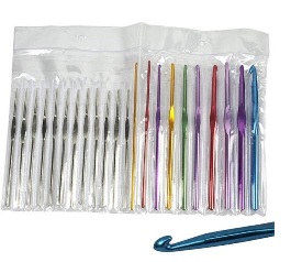 Add a review for: 22pc Multi-colour Aluminum Crochet Hooks Needles Knitting Sewing Weave Craft Set