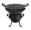 Add a review for: BBQ Charcoal Grill Outdoor Garden Home Cooking Cast Iron Carry Wood Fire Pit