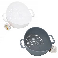 Add a review for:   2 in 1 Plastic Colander + Bowl Kitchen Drainer Sink Fruit Vegetable Pasta Handle