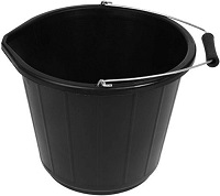 Add a review for: 14L / 3 Gallon Builders Bucket Plastic Strong Water Mixing Storage DIY Handle UK