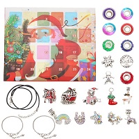 24 Day Jewellery Christmas Advent Calendar Bracelets Necklace Crystals Unicorn