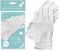 2 Pair Dermatological 100% Cotton Gloves Moisturising Hand Cream Dry Skin Eczema