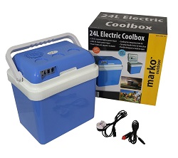 24L Litre Capacity Electrical Coolbox 240V AC & 12V DC Electric Cool Box Cooler
