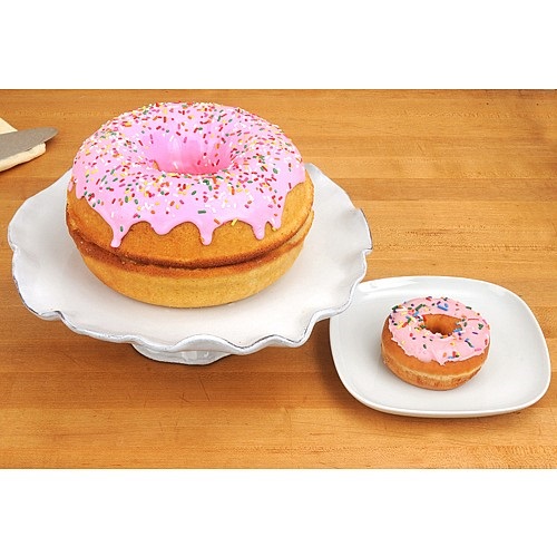 Big Jumbo Giant Donut Doughnut Cake Maker Silicone Mould Xmas Present Fun 