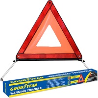 905500 Goodyear Emergency Safety Warning Triangle Reflective Fold Up & Hard Case *