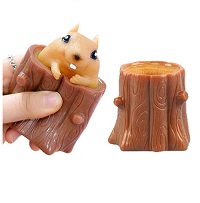 Add a review for: Adult Evil Squirrel Stress Relief Fidget Tree Stump