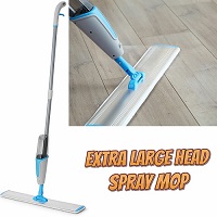 Add a review for: Aluminium Large Head Spray Mop For Home / Professional Use Wood Tiles Hard Floor