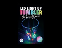 Add a review for: GIF3368OB LED Light Up Drinking Glass Tumbler Party Drink Cup Fun Xmas Gift Novelty 340ML