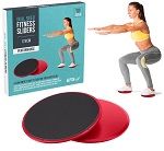 Add a review for: 2x Dual Sided Fitness Gliding Discs Core Sliders Home Gym Abs Leg Workouts