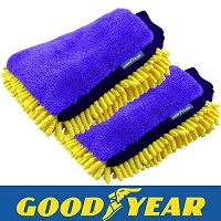Add a review for: 2Pcs Goodyear 2in1 Noodle Car Wash Mitt Microfibre Defogging Cleaning Polishing