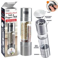 Add a review for:  2-in1- Salt and Pepper Grinder Mill Adjustable Ceramic Grind Stainless Steel