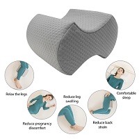 Add a review for:   Memory Foam Leg Pillow Orthopaedic Firm Back Hips Knee Support Cushion + Cover