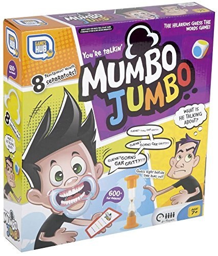 Speak Now out Mumbo Jumbo Family Edition Mouth Guard Game - Family Party Game Children - Best Mouthpiece Talking Rubbish Challenge Game 