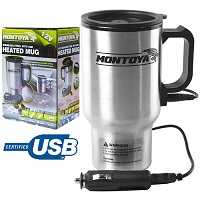 Add a review for: 12v Stainless Steel Hot Mug Car Van Caravan Thermal Heat Travel Cup Kettle USB