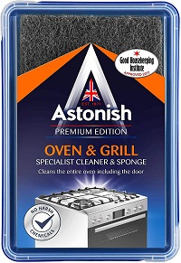 Astonish Specialist Oven & Grill Cleaner With Scourer Sponge 250g Grease Grime 084819x3