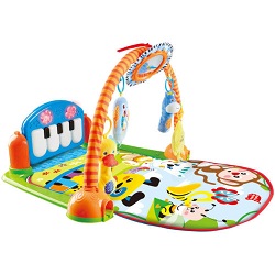 Add a review for: Baby Toddler Musical Piano Gym Kick, Lay & Play Fitness Learning Playmat Mat