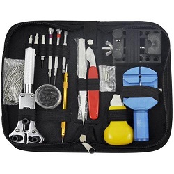 Add a review for: 144 Pcs Watchmaker Watch Repair Tool Kit Back Case Remover Opener Spring Pin Bar