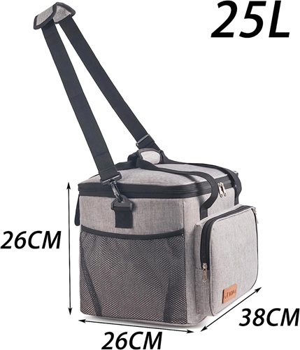 Leak Proof Cooler Bag Box | 25L | Carry Handle | Shoulder Strap | Picnic