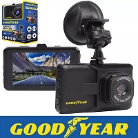 Goodyear Full HD Compact Car Dash Cam 3'' LED Display Camera Video Recorder