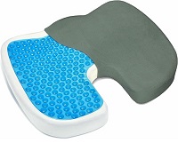 Add a review for: Office Chair Seat Cushion Ergonomic Orthopedic Memory Foam with Gel Cushioning Support Cushion for Sciatica, Coccyx, Wheelchair and Hip Pain Anti-Slip Gel Ergonomic Cushion for Office Chair Grey Cover