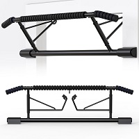 Door Frame Pull Up Bar Doorway Fits 70-92cm Width 12-21cm Depth Door Frame Fitness Chin-Up Bar Frame for Home Gym Exercise with Padded Handles Bar No Drilling No Screws No Assembly Foldable for Home