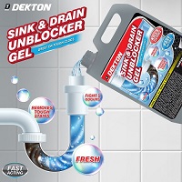 Sink and Drain Unblocker Gel | Remove Tough Clogs | Kills Germs |Odour Control